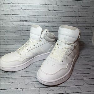 Adidas Men's White High-Top 3.0 Classic Sneakers